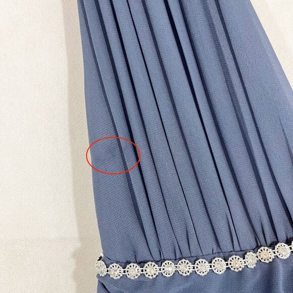 Lulus Heavenly Hues Chiffon Formal Maxi Dress Gown V-neck Empire Waist - Size XS - Picture 12 of 12